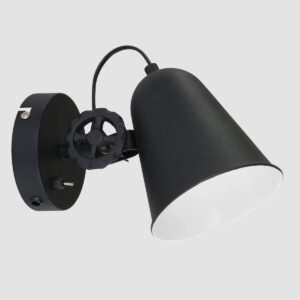 annelighting-wandlamp-dolphin-zwart-metaal-opbouwspot-e27-1323zw-11