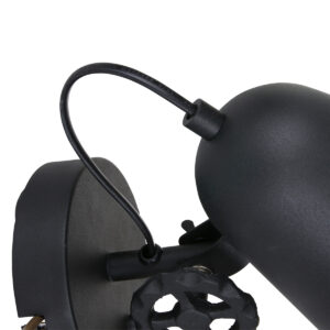 annelighting-wandlamp-dolphin-zwart-metaal-opbouwspot-e27-1323zw-6