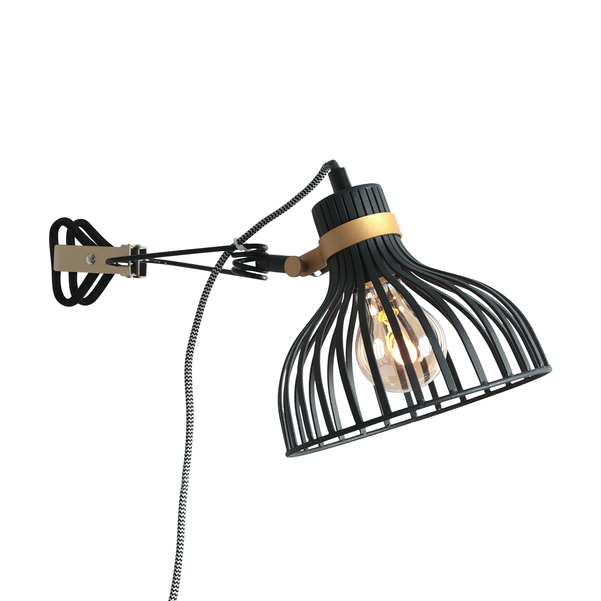 annelighting-wandlamp-dunbar-zwart-metaal-draadlamp-e27-3093zw-0