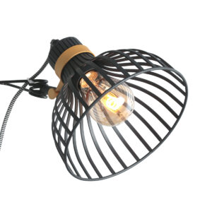 annelighting-wandlamp-dunbar-zwart-metaal-draadlamp-e27-3093zw-1