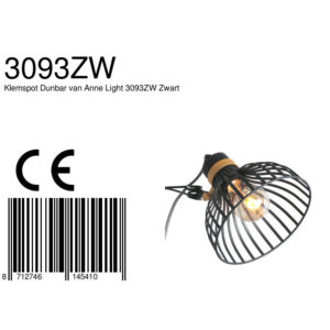 annelighting-wandlamp-dunbar-zwart-metaal-draadlamp-e27-3093zw-8a
