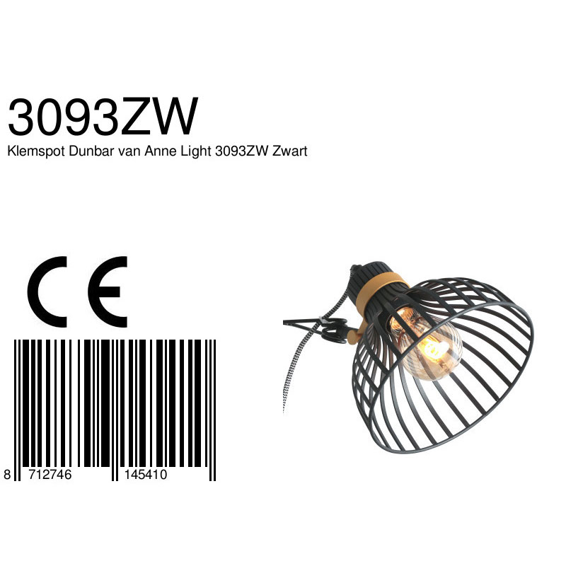 annelighting-wandlamp-dunbar-zwart-metaal-draadlamp-e27-3093zw-8a