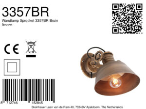 annelighting-wandlamp-sprocket-brons-metaal-opbouwspot-e27-3357br-8a