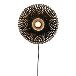 good&mojo-wandlamp-kalimantan-zwart-bamboemetaal-ø30cm-e27-kalimantan/w8/b-0