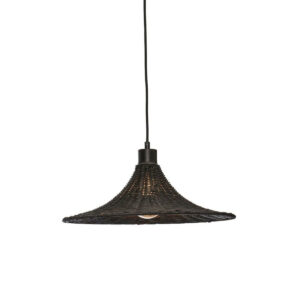good&mojo-hanglamp-borabora-zwart-metaalrotan-ø40cm-e27-borabora/h/4012/b-0