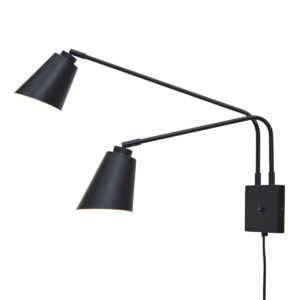 it'saboutromi-wandlamp-bremen-zwart-metaal-bedlampje-e27-bremen/w2/b-0