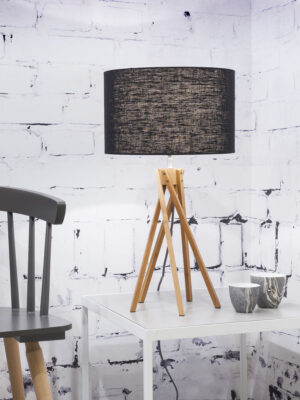 good&mojo-tafellamp-kilimanjaro-zwart-bamboelinnen-ø32cm-e27-kilimanjaro/t/3220/b-02