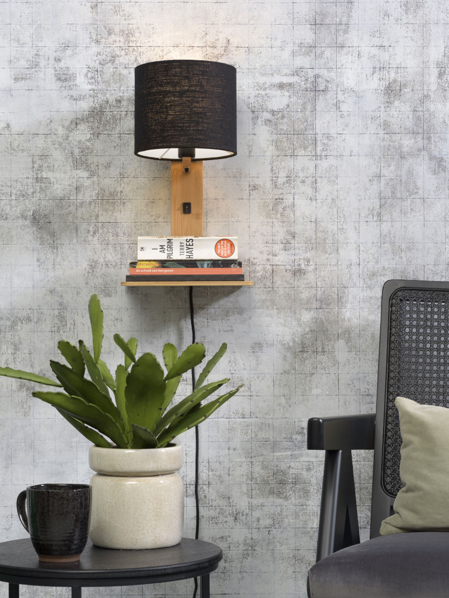 good&mojo-wandlamp-andes-zwart-bamboelinnen-bedlampje-e14-andes/w1/n/1815/b-02