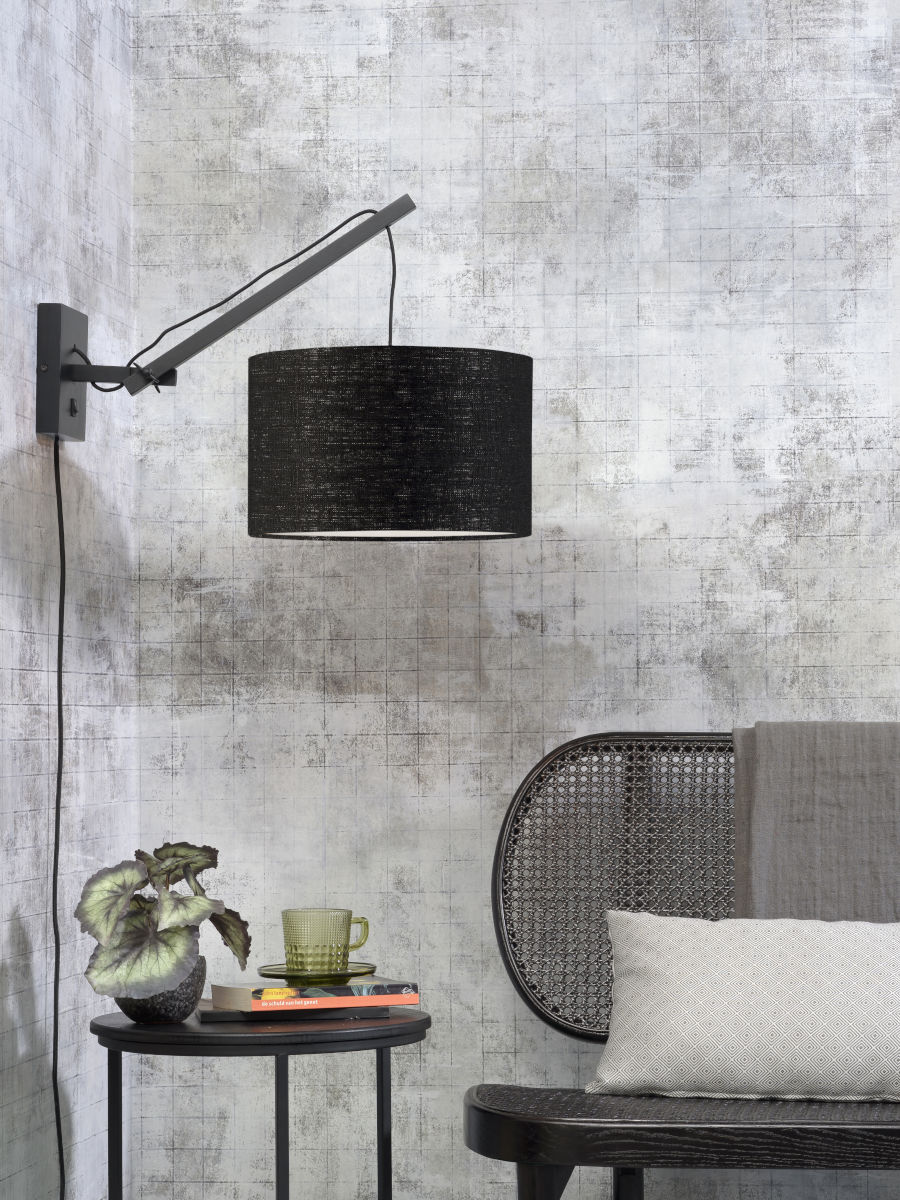 good&mojo-wandlamp-andes-zwart-bamboelinnen-ø32cm-e27-andes/w2/b/3220/b-02