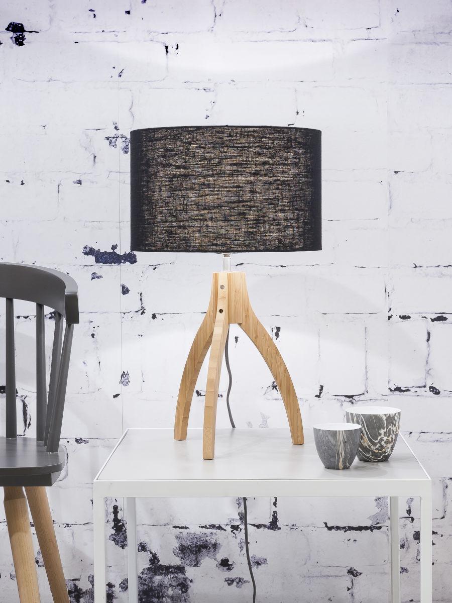 good&mojo-tafellamp-annapurna-zwart-bamboelinnen-ø36cm-e27-annapurna/t/3220/b-02