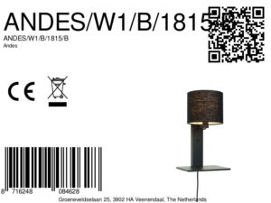 good&mojo-wandlamp-andes-zwart-bamboelinnen-bedlampje-e14-andes/w1/b/1815/b-8a