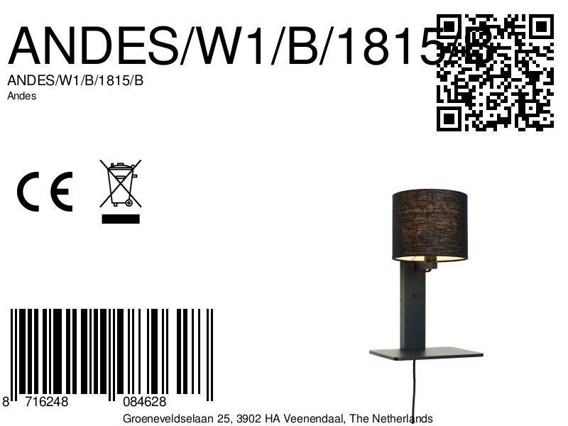 good&mojo-wandlamp-andes-zwart-bamboelinnen-bedlampje-e14-andes/w1/b/1815/b-8a