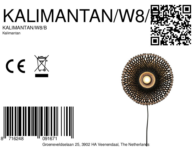 good&mojo-wandlamp-kalimantan-zwart-bamboemetaal-ø30cm-e27-kalimantan/w8/b-8a