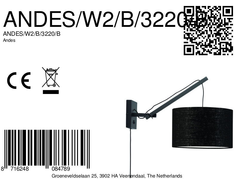 good&mojo-wandlamp-andes-zwart-bamboelinnen-ø32cm-e27-andes/w2/b/3220/b-8a