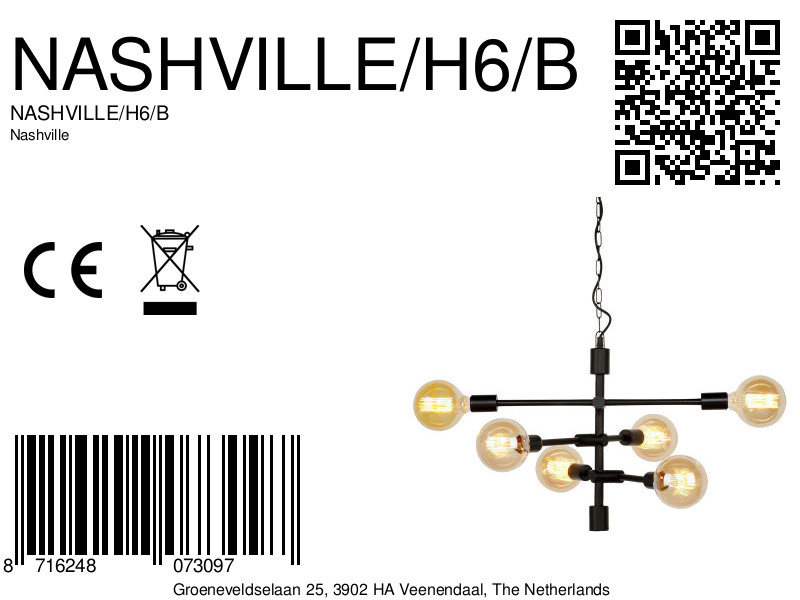 it'saboutromi-hanglamp-nashville-zwart-metaal-groteeettafellamp-e27-nashville/h6/b-8a