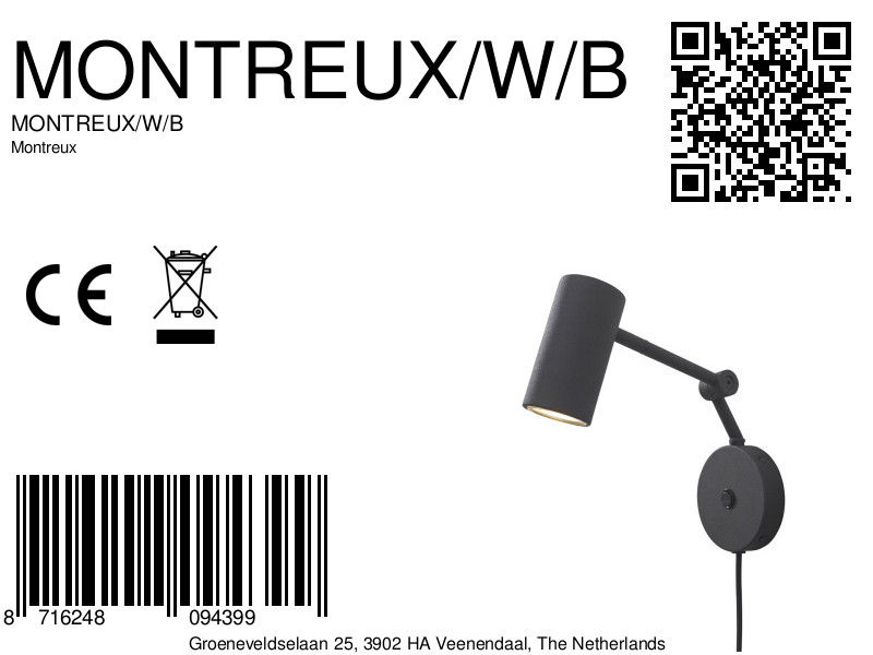 it'saboutromi-wandlamp-montreux-zwart-metaal-ø6cm-gu10-montreux/w/b-8a