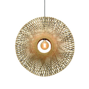 good&mojo-hanglamp-kalimantan-naturel/zwart-bamboe-ø87cm-e27-kalimantan/h/8720/bn-0