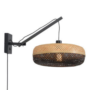 good&mojo-wandlamp-palawan-naturel/zwart-bamboe-ø40cm-e27-palawan/w2/ad/b/4015/bn-0