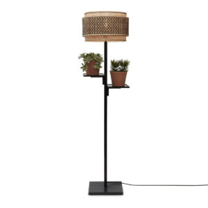 good&mojo-vloerlamp-bhutan-naturel/zwart-bamboe-ø40cm-e27-bhutan/f/fl/b/4025/bn-0