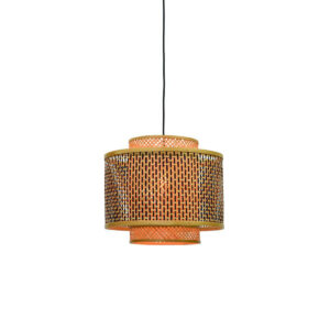 good&mojo-hanglamp-bhutan-naturel/zwart-bamboe-ø40cm-e27-bhutan/h/4034/bn-0
