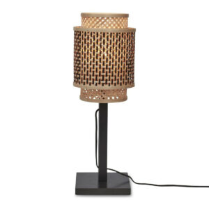 good&mojo-tafellamp-bhutan-naturel/zwart-bamboe-ø18cm-e27-bhutan/t25/b/1825/bn-0