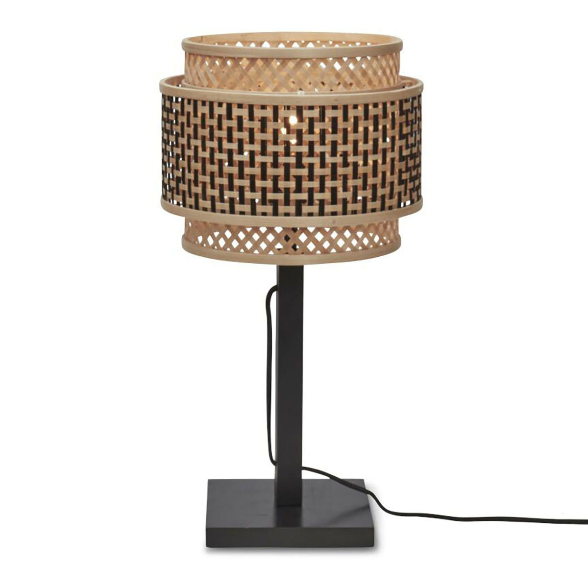 good&mojo-tafellamp-bhutan-naturel/zwart-bamboe-ø25cm-e27-bhutan/t25/b/2520/bn-0