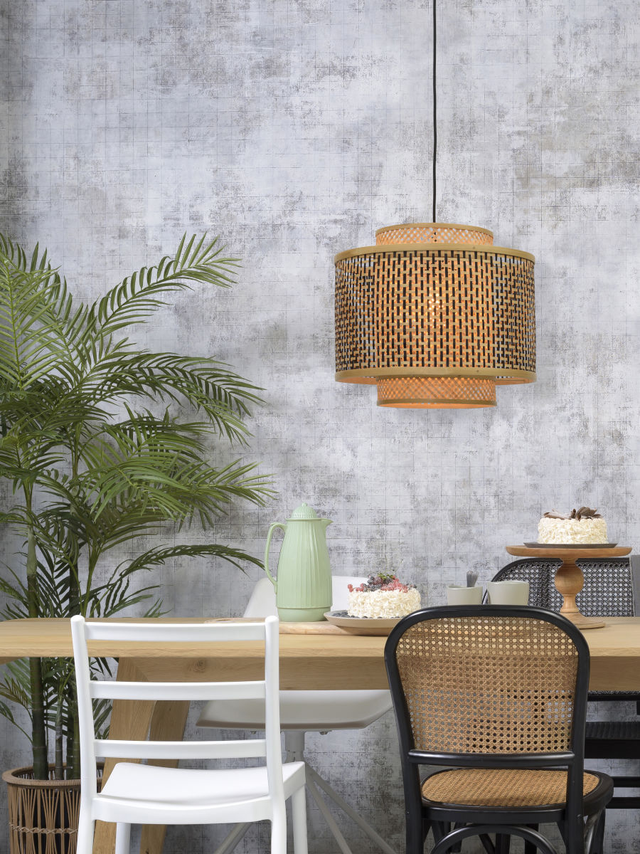 good&mojo-hanglamp-bhutan-naturel/zwart-bamboe-ø40cm-e27-bhutan/h/4034/bn-02
