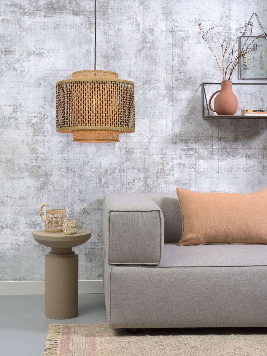 good&mojo-hanglamp-bhutan-naturel/zwart-bamboe-ø40cm-e27-bhutan/h/4034/bn-04