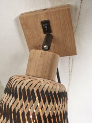 good&mojo-wandlamp-java-naturel/zwart-bamboe-ø15cm-e27-java/w/n/15/bn-05