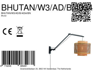 good&mojo-wandlamp-bhutan-naturel/zwart-bamboe-ø25cm-e27-bhutan/w/b/2520/bn-8a