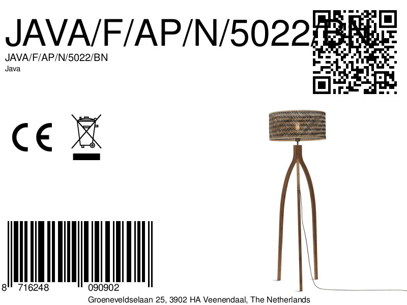 good&mojo-vloerlamp-java-naturel/zwart-bamboe-ø50cm-e27-java/f/ap/n/5022/bn-8a