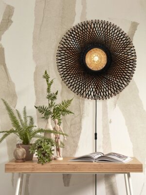 good&mojo-wandlamp-kalimantan-naturel/zwart-bamboemetaal-ø60cm-e27-kalimantan/w15/bnr-02