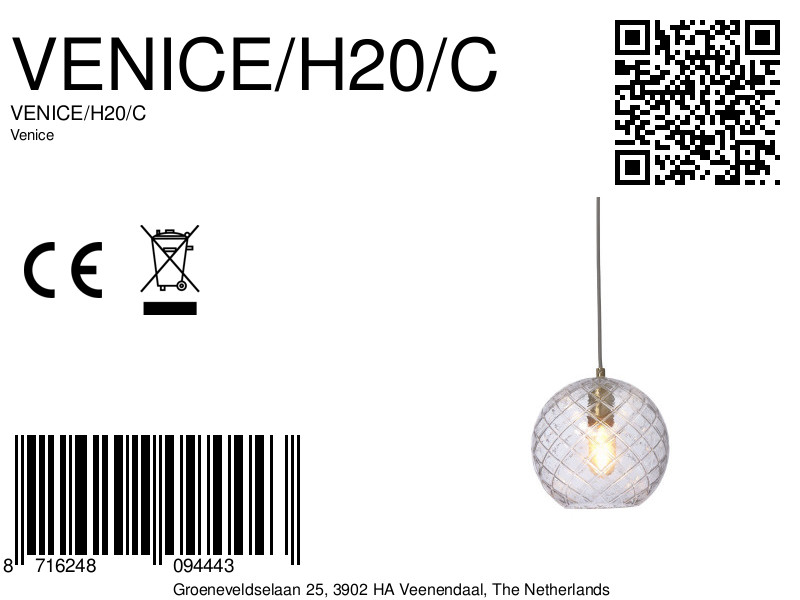 it'saboutromi-hanglamp-venice-transparant-glasmetaal-ø22cm-e27-venice/h20/c-8a