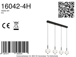 globo-hanglamp-aida-zwart-glas-groteeettafellamp-led-16042-4h-8a