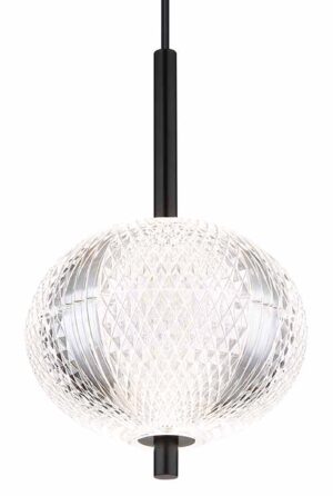 globo-hanglamp-aida-zwart-glas-ø15cm-led-16042h-1