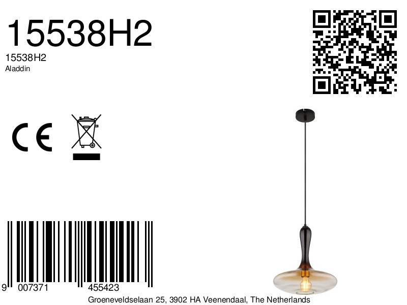 globo-hanglamp-aladdin-zwart-glas-ø33cm-e27-15538h2-8a