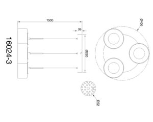 globo-hanglamp-belinda-zwart-glas-ø40cm-led-16024-3-4