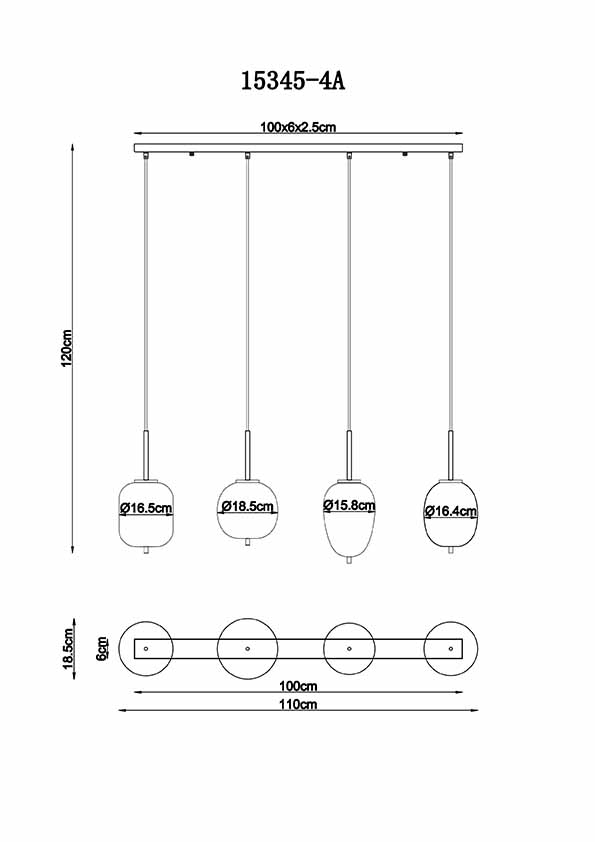 globo-hanglamp-blacky-zwart-glas-groteeettafellamp-e14-15345-4a-4