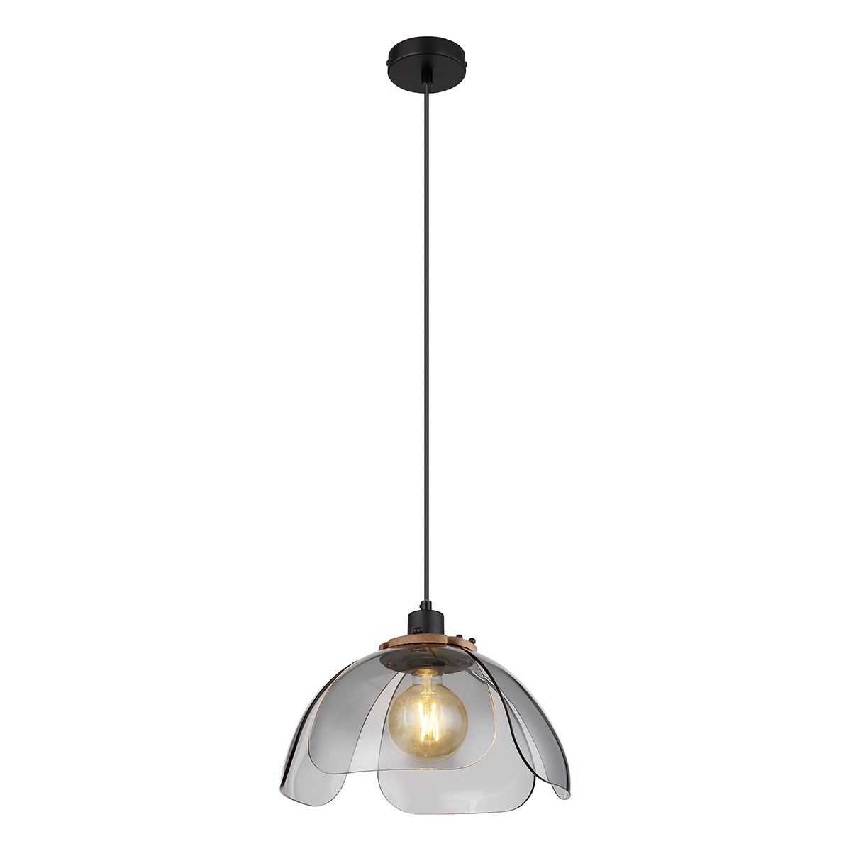 globo-hanglamp-dawar-zwart-glassmokeglas-ø34cm-e27-15785-0