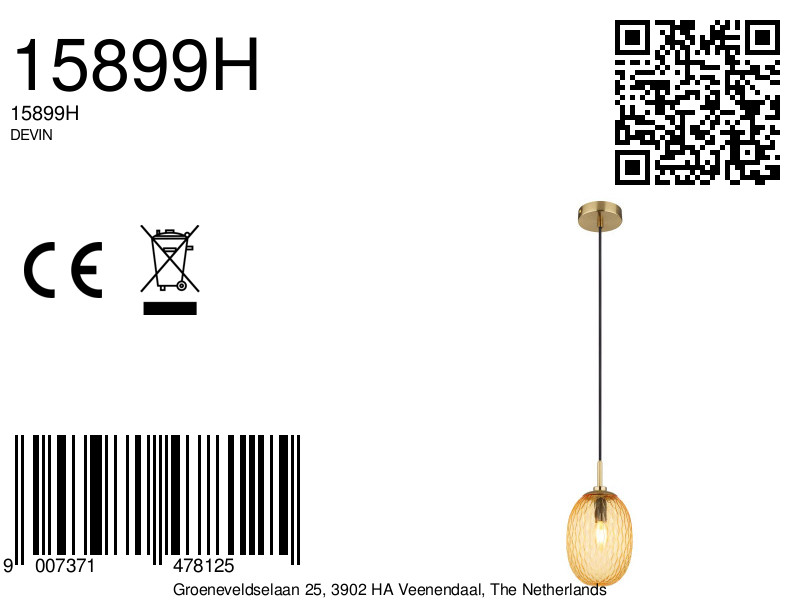 globo-hanglamp-devin-goud-glas-ø15cm-e14-15899h-8a