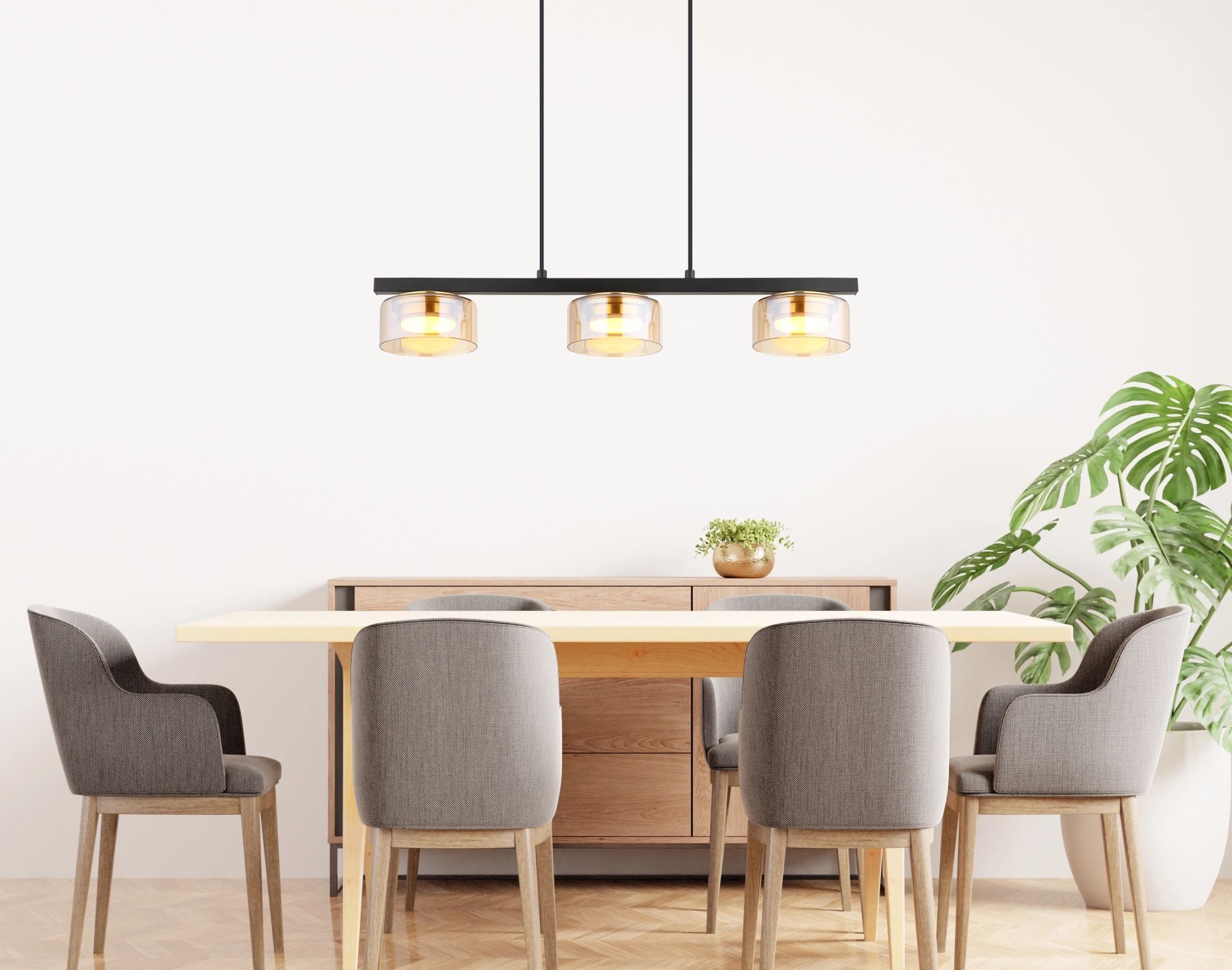 globo-hanglamp-higgins-zwart-glas-groteeettafellamp-led-16055-3hg-6