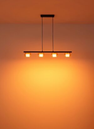 globo-hanglamp-higgins-zwart-glas-groteeettafellamp-led-16055-4hg-3