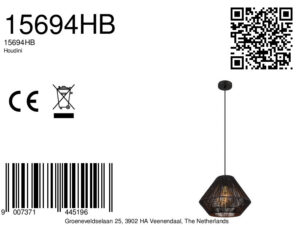 globo-hanglamp-houdini-zwart-metaal-ø35cm-e27-15694hb-8a