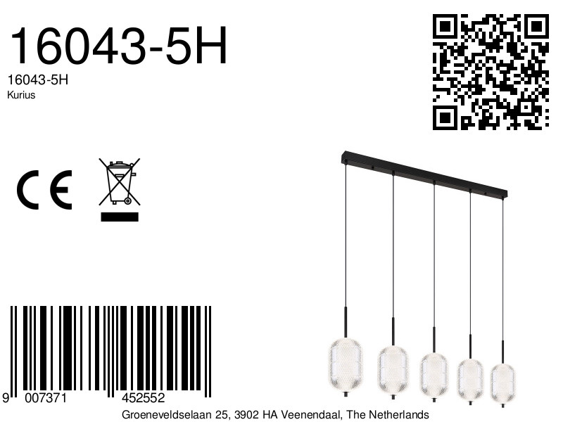 globo-hanglamp-kurius-zwart-glas-groteeettafellamp-led-16043-5h-8a