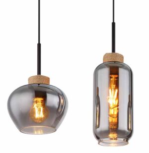 globo-hanglamp-matt-zwart-glassmokeglas-groteeettafellamp-e27-15549-4h-2