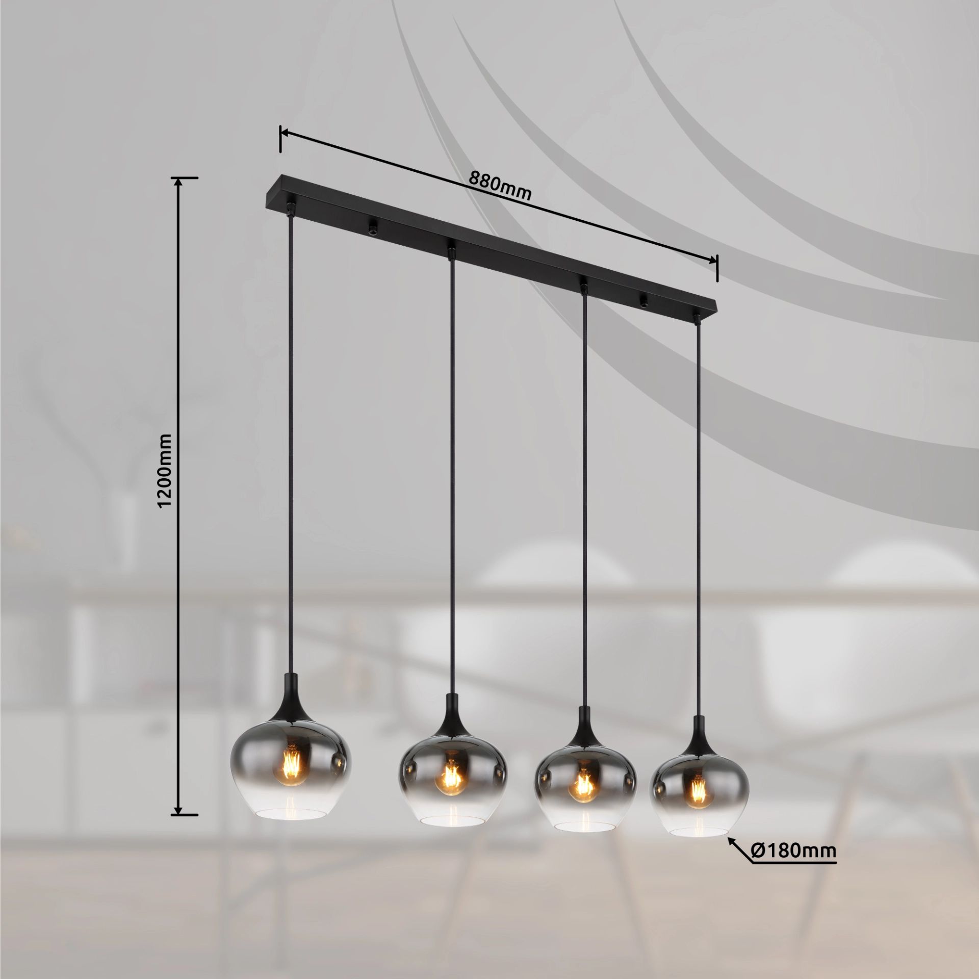 globo-hanglamp-maxy-zwart-glas-groteeettafellamp-e27-15548-4h-5