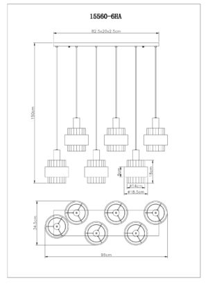globo-hanglamp-milley-brons-glas-groteeettafellamp-e27-15560-6ha-6