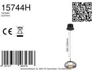 globo-hanglamp-quintara-zwart-glas-ø20cm-led-15744h-8a