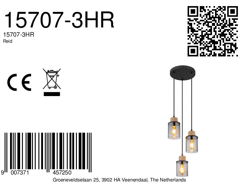 globo-hanglamp-reid-zwart-glassmokeglas-ø27cm-e27-15707-3hr-8a