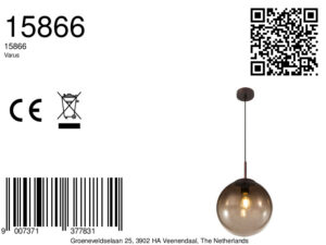 globo-hanglamp-varus-bruin-glassmokeglas-ø25cm-e27-15866-8a